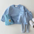 Spring and autumn candy-colored vests pants set